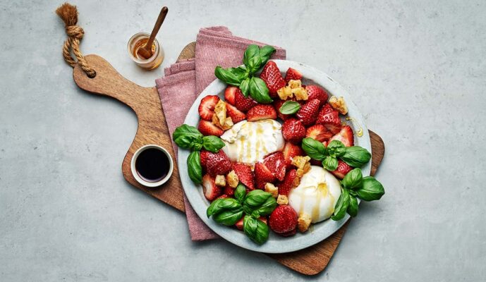 Granarolo Jordgubb Burrata